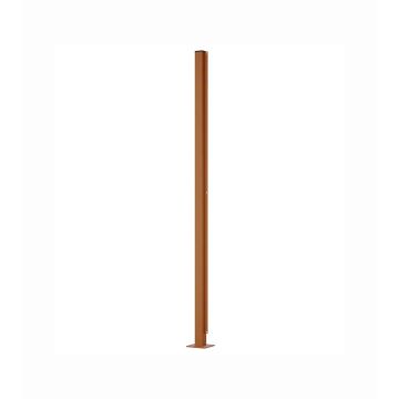 Corten Steel Garden Privacy Screen - End Posts